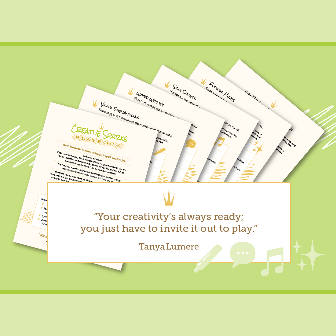 Creative Sparks Playbook printable - product image Creative Sparks Playbook printable - product image
