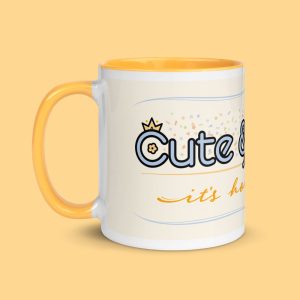 Cute & Worthy Mug Golden Yellow left side